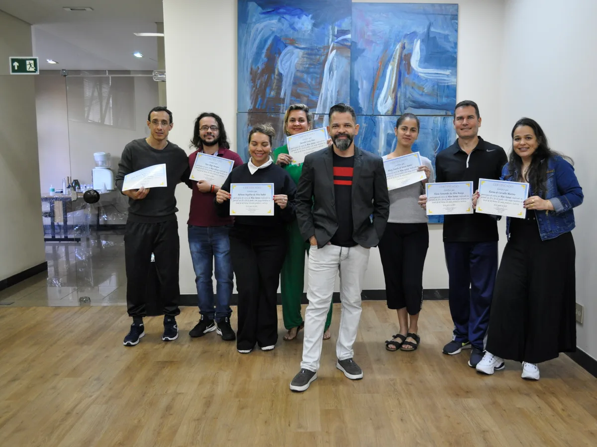 Turma de alunos formados por Fábio Pense