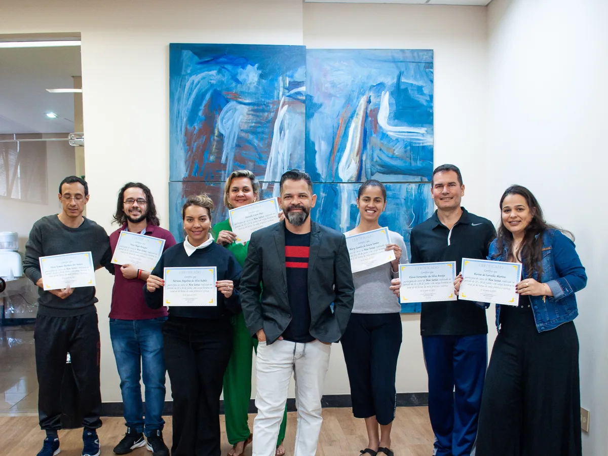 Turma de alunos formados por Fábio Pense